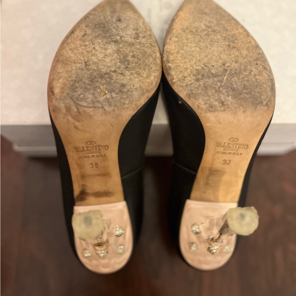 Valentino Black Leather Heels - Picture 7 of 7